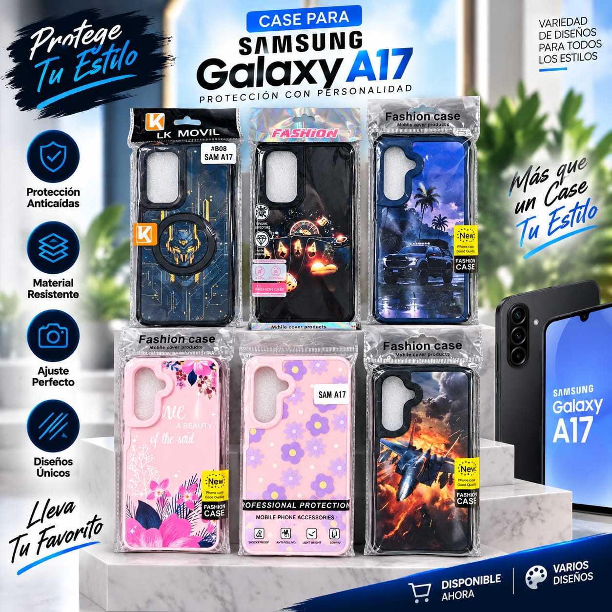 Cover Diseños Variados Samsung Galaxy A17